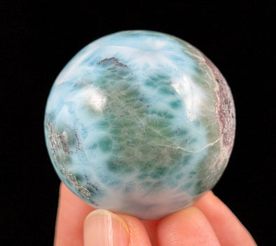 LARIMAR Crystal Sphere - Crystal Ball, Housewarming Gift, Home Decor, 52408-Throwin Stones