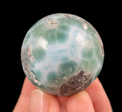 LARIMAR Crystal Sphere - Crystal Ball, Housewarming Gift, Home Decor, 52411-Throwin Stones