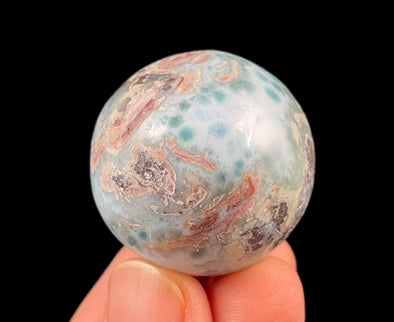 LARIMAR Crystal Sphere - Crystal Ball, Housewarming Gift, Home Decor, 52414-Throwin Stones