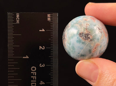 LARIMAR Crystal Sphere - Crystal Ball, Housewarming Gift, Home Decor, 52414-Throwin Stones