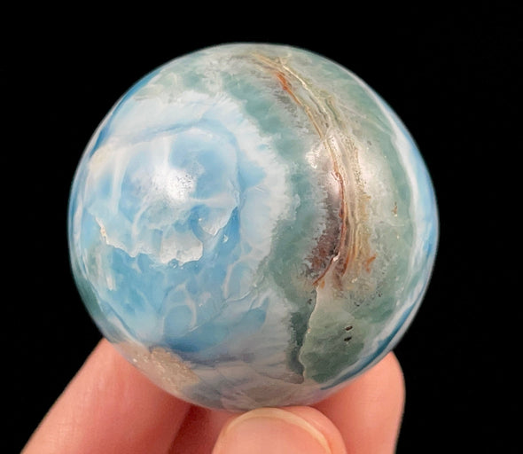 LARIMAR Crystal Sphere - Crystal Ball, Housewarming Gift, Home Decor, 52416-Throwin Stones