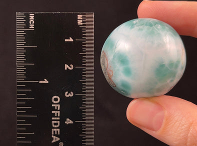 LARIMAR Crystal Sphere - Crystal Ball, Housewarming Gift, Home Decor, 52418-Throwin Stones