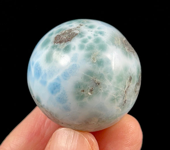 LARIMAR Crystal Sphere - Crystal Ball, Housewarming Gift, Home Decor, 52423-Throwin Stones