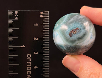 LARIMAR Crystal Sphere - Crystal Ball, Housewarming Gift, Home Decor, 52426-Throwin Stones
