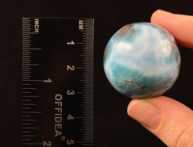 LARIMAR Crystal Sphere - Crystal Ball, Housewarming Gift, Home Decor, 52427-Throwin Stones