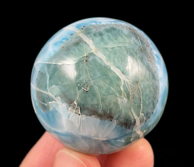LARIMAR Crystal Sphere - Crystal Ball, Housewarming Gift, Home Decor, 52429-Throwin Stones