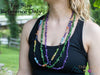LEOPARD SKIN JASPER Crystal Necklace - Chip Beads - Long Crystal Necklace, Beaded Necklace, Handmade Jewelry, E1784-Throwin Stones