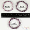 LEPIDOLITE Crystal Bracelet - Round Beads - Beaded Bracelet, Handmade Jewelry, Healing Crystal Bracelet, E0586-Throwin Stones