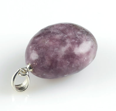 LEPIDOLITE Crystal Pendant - Tumbled Crystals, Handmade Jewelry, Healing Crystals and Stones, E1390-Throwin Stones