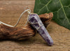 LEPIDOLITE Crystal Pendant - Wire Wrapped Crystal Necklace, Crystal Points, Handmade Jewelry, E0915-Throwin Stones