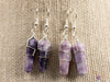 LEPIDOLITE Crystal Point Earrings - Wire Wrapped Dangle Drop Earrings, Gemstone Handmade Jewelry Gift for Her, E0550-Throwin Stones