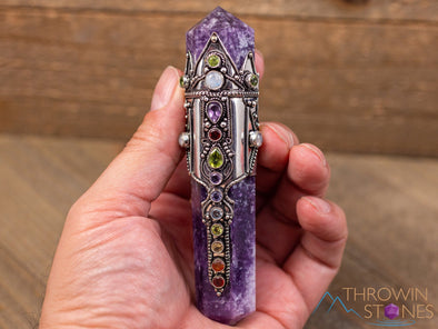 Gold and Purple Pen Citrine Stone Magic Pen Magic Wand Unique