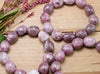 LEPIDOLITE with QUARTZ Crystal Bracelet - Tumbled Beads - Beaded Bracelet, Handmade Jewelry, Healing Crystal Bracelet, E1213-Throwin Stones