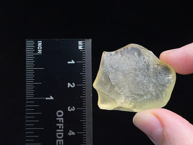 LIBYAN DESERT GLASS, Raw Crystal - Rare, 2A Grade, 12.5g - Metaphysical, Healing Crystals and Stones, 46829-Throwin Stones