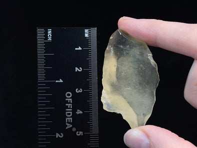LIBYAN DESERT GLASS, Raw Crystal - Rare, 2A Grade, 14.2g - Metaphysical, Healing Crystals and Stones, 46814-Throwin Stones