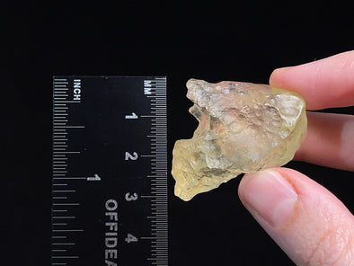 LIBYAN DESERT GLASS, Raw Crystal - Rare, 2A Grade, 15.8g - Metaphysical, Healing Crystals and Stones, 46825-Throwin Stones