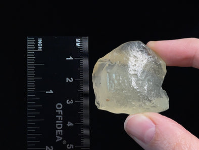 LIBYAN DESERT GLASS, Raw Crystal - Rare, 2A Grade, 24.1g - Metaphysical, Healing Crystals and Stones, 46816-Throwin Stones