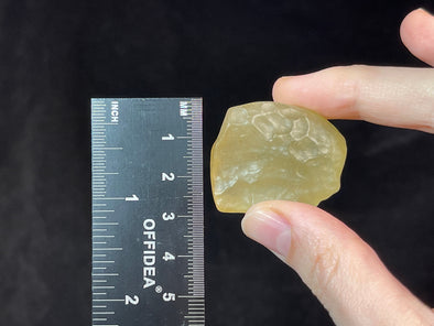 LIBYAN DESERT GLASS, Raw Crystal - Rare, 2A Grade, 24.3g - Metaphysical, Healing Crystals and Stones, 46806-Throwin Stones
