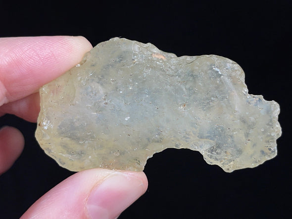 LIBYAN DESERT GLASS, Raw Crystal - Rare, 2A Grade, 26.8g - Metaphysical, Healing Crystals and Stones, 46815-Throwin Stones