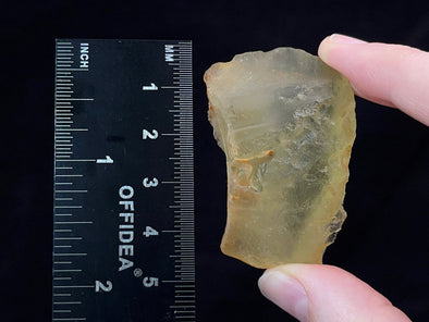 LIBYAN DESERT GLASS, Raw Crystal - Rare, 2A Grade, Large, 36.2g - Metaphysical, Healing Crystals and Stones, 47214-Throwin Stones