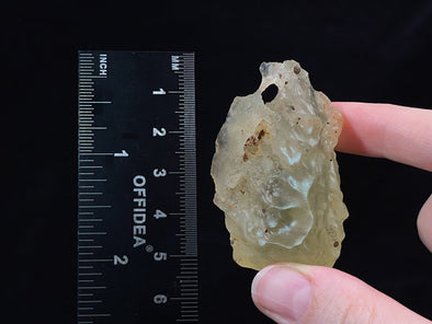 LIBYAN DESERT GLASS, Raw Crystal - Rare, 2A Grade, Large, 39.4g - Metaphysical, Healing Crystals and Stones, 47213-Throwin Stones