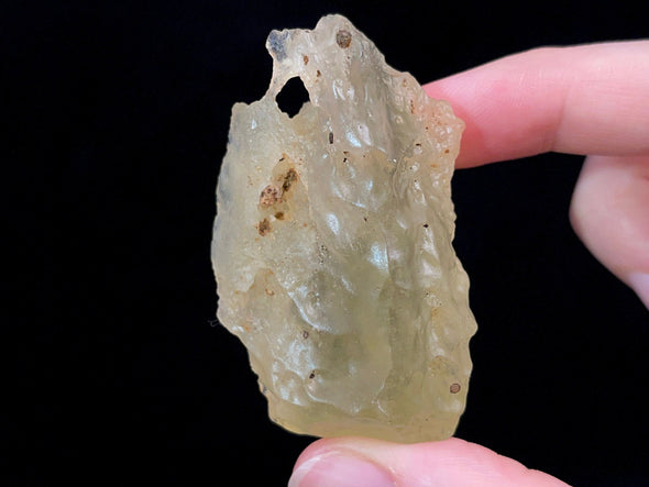 LIBYAN DESERT GLASS, Raw Crystal - Rare, 2A Grade, Large, 39.4g - Metaphysical, Healing Crystals and Stones, 47213-Throwin Stones