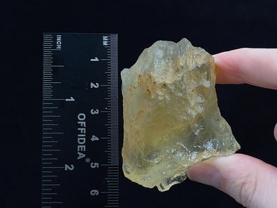 LIBYAN DESERT GLASS, Raw Crystal - Rare, 2A Grade, Large, 77.6g - Metaphysical, Healing Crystals and Stones, 47208-Throwin Stones