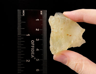 LIBYAN DESERT GLASS, Raw Crystal - Rare, B Grade - Raw Rocks and Minerals, Unique Gift, Home Decor, 52178-Throwin Stones