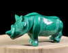 MALACHITE Crystal Rhinoceros - Crystal Carving, Housewarming Gift, Home Decor, Healing Crystals and Stones, 52231-Throwin Stones