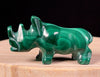 MALACHITE Crystal Rhinoceros - Crystal Carving, Housewarming Gift, Home Decor, Healing Crystals and Stones, 52244-Throwin Stones