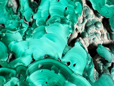 MALACHITE Crystal Slab - Green Malachite Stone, Jewelry Making, Unique Gift, Home Decor, 50402-Throwin Stones