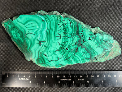 MALACHITE Crystal Slab - Green Malachite Stone, Jewelry Making, Unique Gift, Home Decor, 50414-Throwin Stones