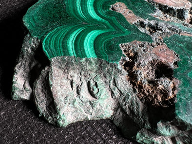 MALACHITE Crystal Slab - Green Malachite Stone, Jewelry Making, Unique Gift, Home Decor, 50439-Throwin Stones