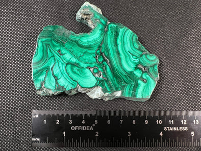 MALACHITE Crystal Slab - Green Malachite Stone, Jewelry Making, Unique Gift, Home Decor, 50450-Throwin Stones