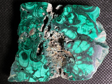 MALACHITE Crystal Slab - Green Malachite Stone, Jewelry Making, Unique Gift, Home Decor, 50482-Throwin Stones