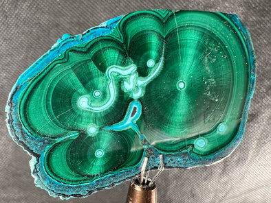 MALACHITE Crystal Slab - Green Malachite Stone, Jewelry Making, Unique Gift, Home Decor, 51581-Throwin Stones