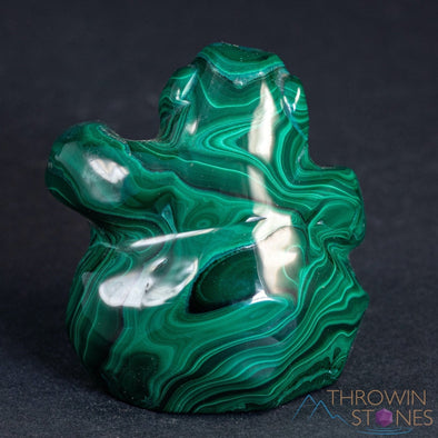MALACHITE Gorilla, Stone Carving - Hand Carved, Housewarming Gift, Home Decor, Healing Crystals and Stones, 39726-Throwin Stones