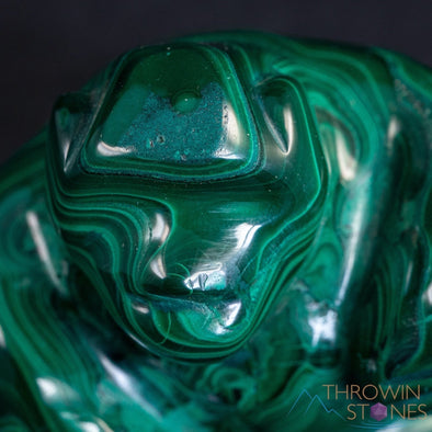 MALACHITE Gorilla, Stone Carving - Hand Carved, Housewarming Gift, Home Decor, Healing Crystals and Stones, 39726-Throwin Stones