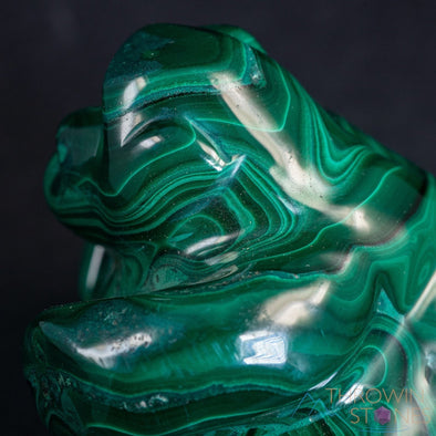 MALACHITE Gorilla, Stone Carving - Hand Carved, Housewarming Gift, Home Decor, Healing Crystals and Stones, 39726-Throwin Stones