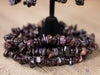MANGANESE Crystal Bracelet - Chip Beads - Beaded Bracelet, Handmade Jewelry, Healing Crystal Bracelet, E1803-Throwin Stones