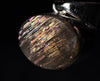 METEOR SUNSTONE Pendant - Sterling Silver, Oval - Genuine Rainbow Meteor Shower Sunstone Crystal Pendant from Tanzania, 53969-Throwin Stones