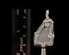 METEORITE Pendant - Ancient Muonionalusta Meteor, Herkimer Diamond - Wire Wrapped Crystal Necklace, Handmade Jewelry, 51520-Throwin Stones
