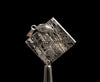 METEORITE Pendant - Rhodium Plated - Ancient Muonionalusta Meteor, Handmade Jewelry, Space Astronomy Gifts, 50262-Throwin Stones
