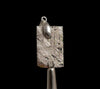 METEORITE Pendant - Rhodium Plated - Ancient Muonionalusta Meteor, Handmade Jewelry, Space Astronomy Gifts, 50276-Throwin Stones