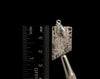 METEORITE Pendant - Rhodium Plated - Ancient Muonionalusta Meteor, Handmade Jewelry, Space Astronomy Gifts, 50284-Throwin Stones