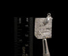 METEORITE Pendant - Rhodium Plated - Ancient Muonionalusta Meteor, Handmade Jewelry, Space Astronomy Gifts, 50287-Throwin Stones