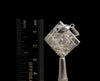 METEORITE Pendant - Rhodium Plated - Ancient Muonionalusta Meteor, Handmade Jewelry, Space Astronomy Gifts, 50290-Throwin Stones