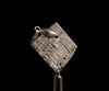 METEORITE Pendant - Rhodium Plated - Ancient Muonionalusta Meteor, Space Jewelry, Unique Gift for Him, 50295-Throwin Stones