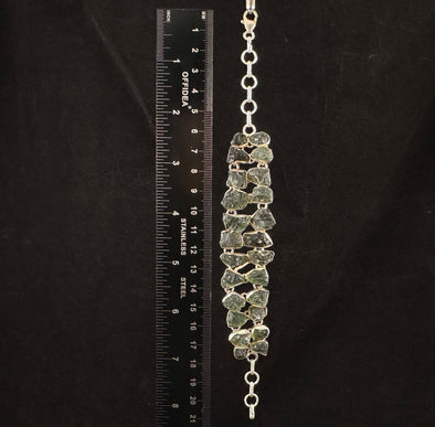 MOLDAVITE Bracelet - Moldavite Jewelry with Certification, Authentic Moldavite, 54594-Throwin Stones