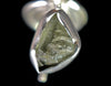 MOLDAVITE Earrings - Sterling Silver - Raw Moldavite Crystal, Post Dangle Earrings, Genuine Moldavite Jewelry, 51012-Throwin Stones
